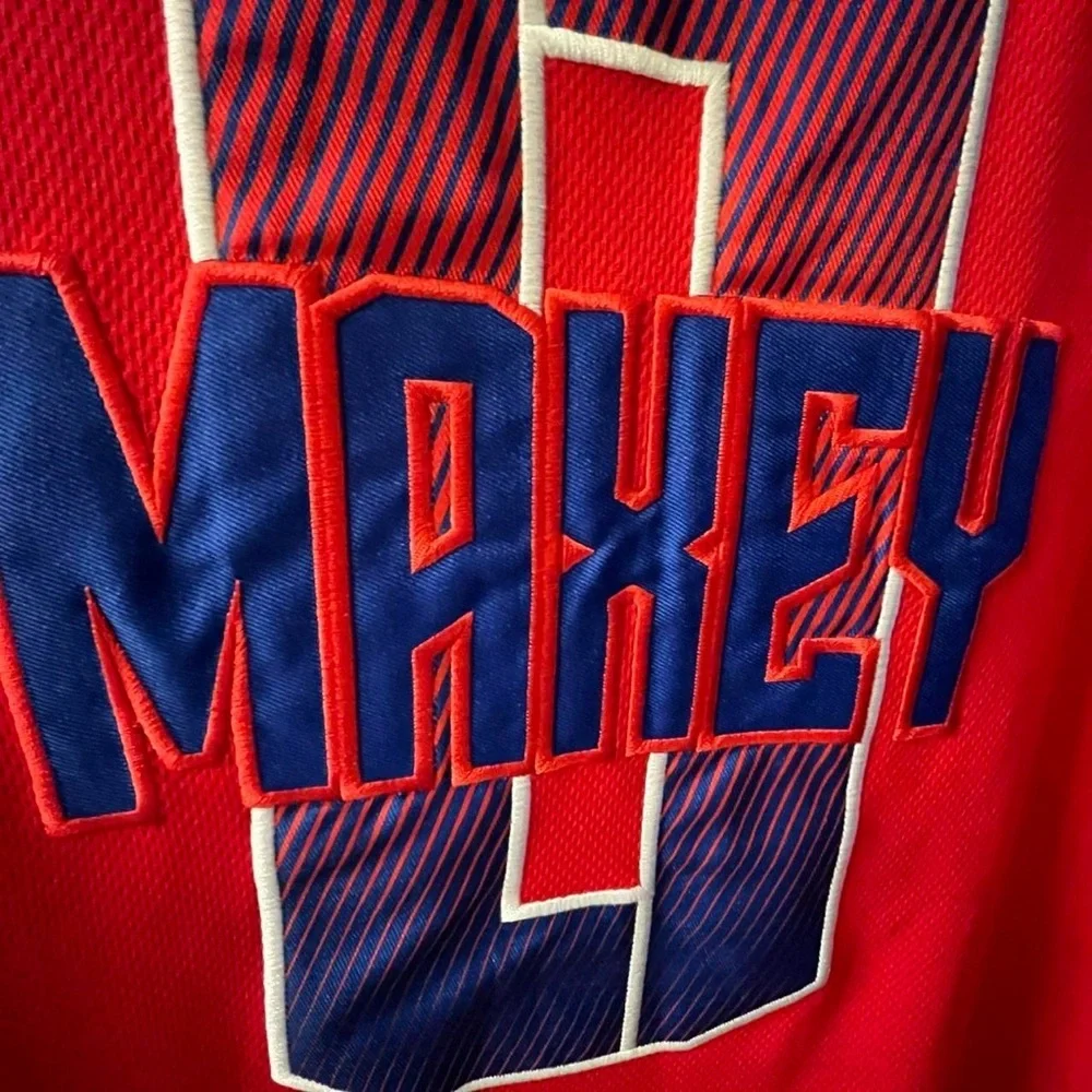 NBA 76ers Red and Blue Sleeveless Jersey​​ - Picture 6 of 7